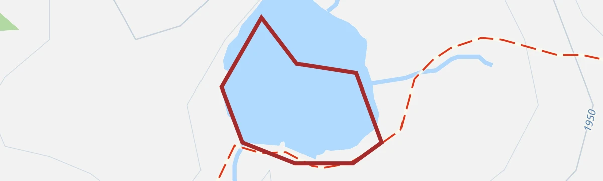 Route map: Lago degli Asini T